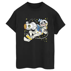 Disney - T-shirt READING IN SPACE - Femme (Noir)