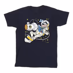 Disney - T-shirt READING IN SPACE - Garçon (Bleu marine)