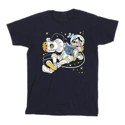 Disney - T-shirt READING IN SPACE - Garçon (Bleu marine)