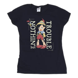 Disney - T-shirt NOTHING BUT TROUBLE - Femme (Bleu marine)