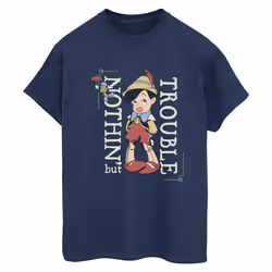 Disney - T-shirt NOTHING BUT TROUBLE - Femme (Bleu marine)