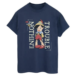 Disney - T-shirt NOTHING BUT TROUBLE - Femme (Bleu marine)