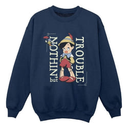 Disney - Sweat NOTHING BUT TROUBLE - Garçon (Bleu marine)