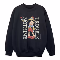 Disney - Sweat NOTHING BUT TROUBLE - Fille (Noir)