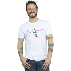 Disney - T-shirt ALICE IN WONDERLAND HOW CURIOUS - Homme (Blanc)