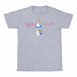 Disney - T-shirt ALICE IN WONDERLAND HOW CURIOUS - Homme (Gris chiné)