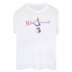 Disney - T-shirt ALICE IN WONDERLAND HOW CURIOUS - Femme (Blanc)