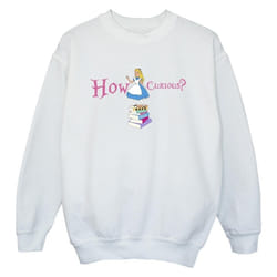 Disney - Sweat ALICE IN WONDERLAND HOW CURIOUS - Garçon (Blanc)