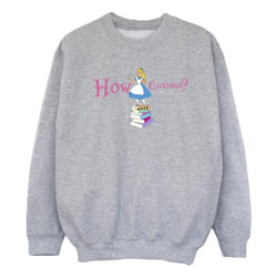 Disney - Sweat ALICE IN WONDERLAND HOW CURIOUS - Fille (Gris chiné)