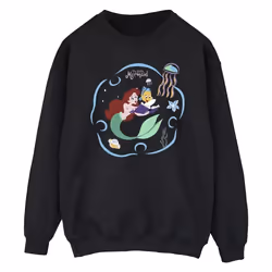 Disney - Sweat THE LITTLE MERMAID READING A BOOK - Homme (Noir)