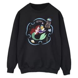 Disney - Sweat THE LITTLE MERMAID READING A BOOK - Homme (Noir)