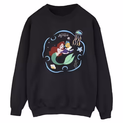 Disney - Sweat THE LITTLE MERMAID READING A BOOK - Femme (Noir)