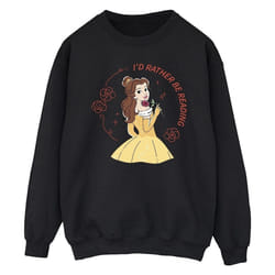 Disney - Sweat BEAUTY AND THE BEAST I'D RATHER BE READING - Homme (Noir)