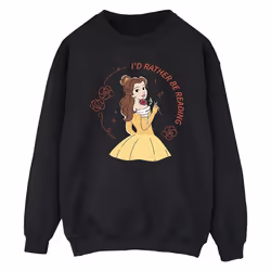 Disney - Sweat BEAUTY AND THE BEAST I'D RATHER BE READING - Homme (Noir)