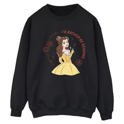 Disney - Sweat BEAUTY AND THE BEAST I'D RATHER BE READING - Femme (Noir)