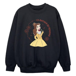Disney - Sweat BEAUTY AND THE BEAST I'D RATHER BE READING - Garçon (Noir)