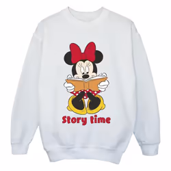 Disney - Sweat STORY TIME - Fille (Blanc)