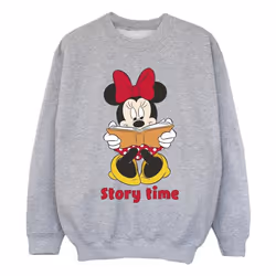 Disney - Sweat STORY TIME - Fille (Gris chiné)