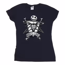 Disney - T-shirt THE NIGHTMARE BEFORE CHRISTMAS - Femme (Bleu marine)