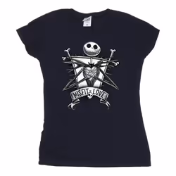 Disney - T-shirt THE NIGHTMARE BEFORE CHRISTMAS - Femme (Bleu marine)