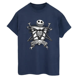 Disney - T-shirt THE NIGHTMARE BEFORE CHRISTMAS - Femme (Bleu marine)