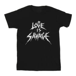Disney - T-shirt LOVE IS SAVAGE - Homme (Noir)