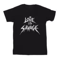Disney - T-shirt LOVE IS SAVAGE - Homme (Noir)