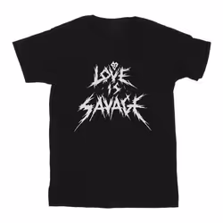 Disney - T-shirt LOVE IS SAVAGE - Homme (Noir)