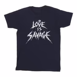 Disney - T-shirt LOVE IS SAVAGE - Homme (Bleu marine)