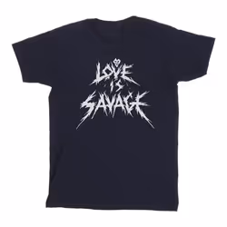 Disney - T-shirt LOVE IS SAVAGE - Homme (Bleu marine)