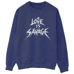 Disney - Sweat LOVE IS SAVAGE - Homme (Bleu marine)