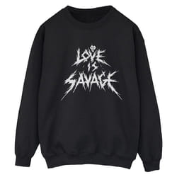 Disney - Sweat LOVE IS SAVAGE - Femme (Noir)