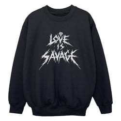 Disney - Sweat LOVE IS SAVAGE - Garçon (Noir)