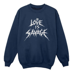 Disney - Sweat LOVE IS SAVAGE - Fille (Bleu marine)
