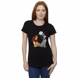 Disney - T-shirt LADY AND THE TRAMP - Femme (Noir)