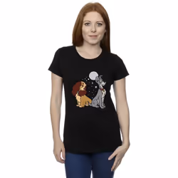 Disney - T-shirt LADY AND THE TRAMP - Femme (Noir)