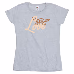 Star Wars - T-shirt LOVE - Femme (Gris chiné)