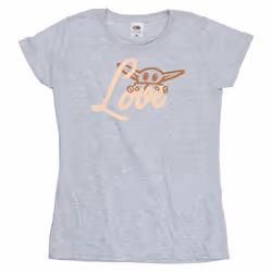 Star Wars - T-shirt LOVE - Femme (Gris chiné)