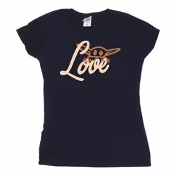 Star Wars - T-shirt LOVE - Femme (Bleu marine)