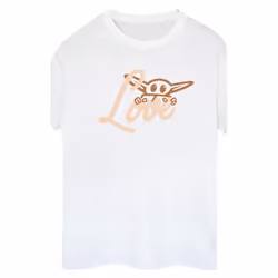 Star Wars - T-shirt LOVE - Femme (Blanc)