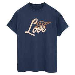 Star Wars - T-shirt LOVE - Femme (Bleu marine)