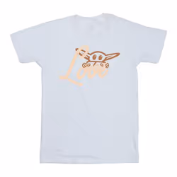 Star Wars - T-shirt LOVE - Fille (Blanc)