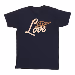 Star Wars - T-shirt LOVE - Fille (Bleu marine)