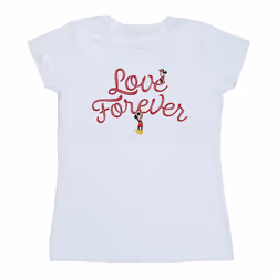Disney - T-shirt LOVE FOREVER - Femme (Blanc)