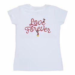 Disney - T-shirt LOVE FOREVER - Femme (Blanc)