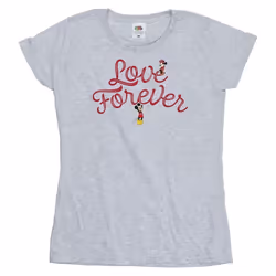 Disney - T-shirt LOVE FOREVER - Femme (Gris chiné)