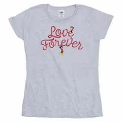 Disney - T-shirt LOVE FOREVER - Femme (Gris chiné)