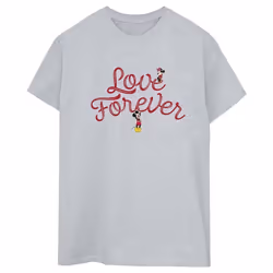 Disney - T-shirt LOVE FOREVER - Femme (Gris chiné)