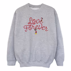 Disney - Sweat LOVE FOREVER - Fille (Gris chiné)