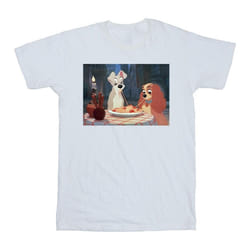 Disney - T-shirt LADY AND THE TRAMP - Homme (Blanc)